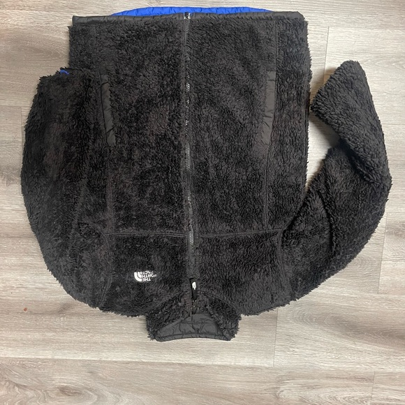 The North Face Printed Reversible Mount Chimbo Puffer Fur Jacket Boys L 12/14 - Picture 5 of 9